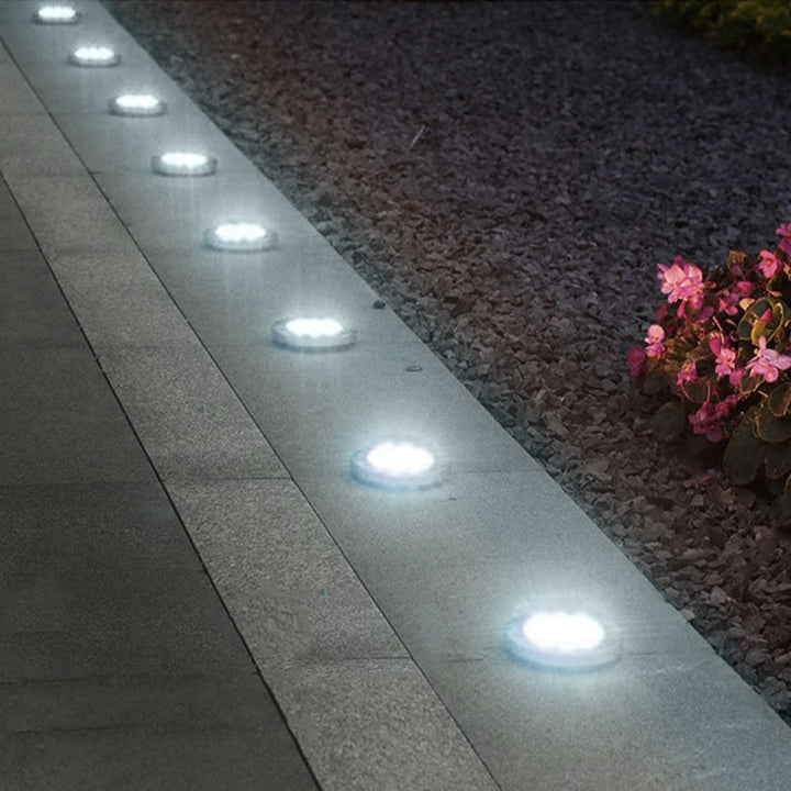 Maclean IP44 solcellsdriven LED-trädgårdslampa, 12 SMD-lysdioder, 4000 K, Ni-MH 600 mAh, 0,7 W, MCE318, 4 st