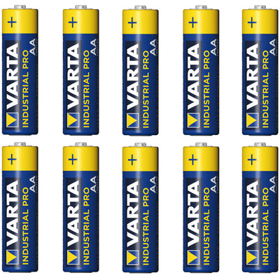 10 st R-06 LR6 AA 1,5 V alkaliska batterier från Varta Industrial 4006