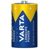 6 st R-20 R20 D 1,5 V alkaliska Longlife Power-batterier från Varta