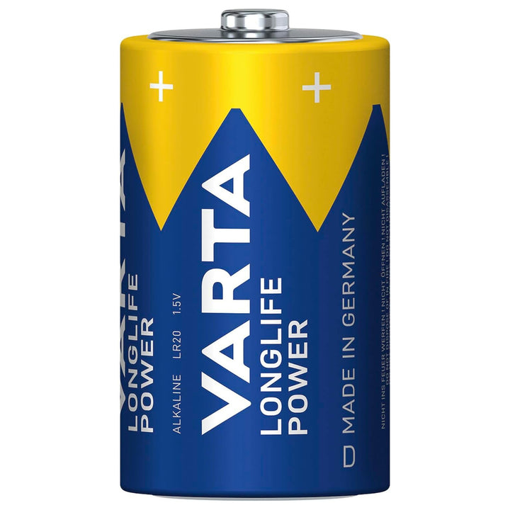6 st R-20 R20 D 1,5 V alkaliska Longlife Power-batterier från Varta