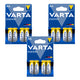 12 st R-06 LR06 AA 1,5 V Varta Energy alkaliska batterier