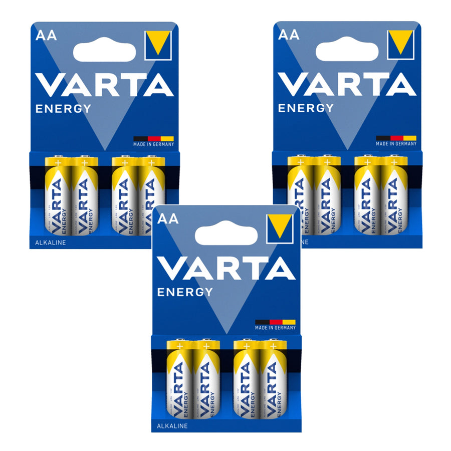 12 st R-06 LR06 AA 1,5 V Varta Energy alkaliska batterier