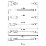 Universell laddare/strömförsörjning från Maclean Energy, för elscootrar, 54,6 V DC, 2 A, max 110 W, snabbladdning, 6 kontakter, MCE665