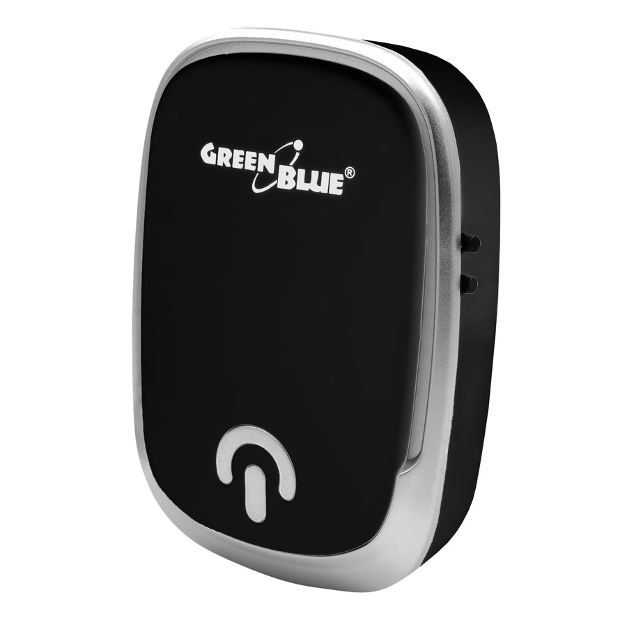 GreenBlue trådlös dörrklocka, 38 melodier, 90 dB, svart, räckvidd upp till 200 m, GB404 B