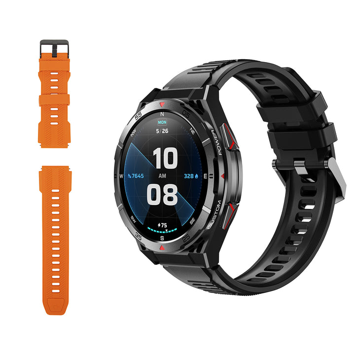 Smartklocka BLOW X14 Pro, 1,43-tums AMOLED-skärm, 490 mAh-batteri, GPS, 4 GB RAM och 256 MB lagringsutrymme, hälsofunktioner, armband i två färger, 89-016#