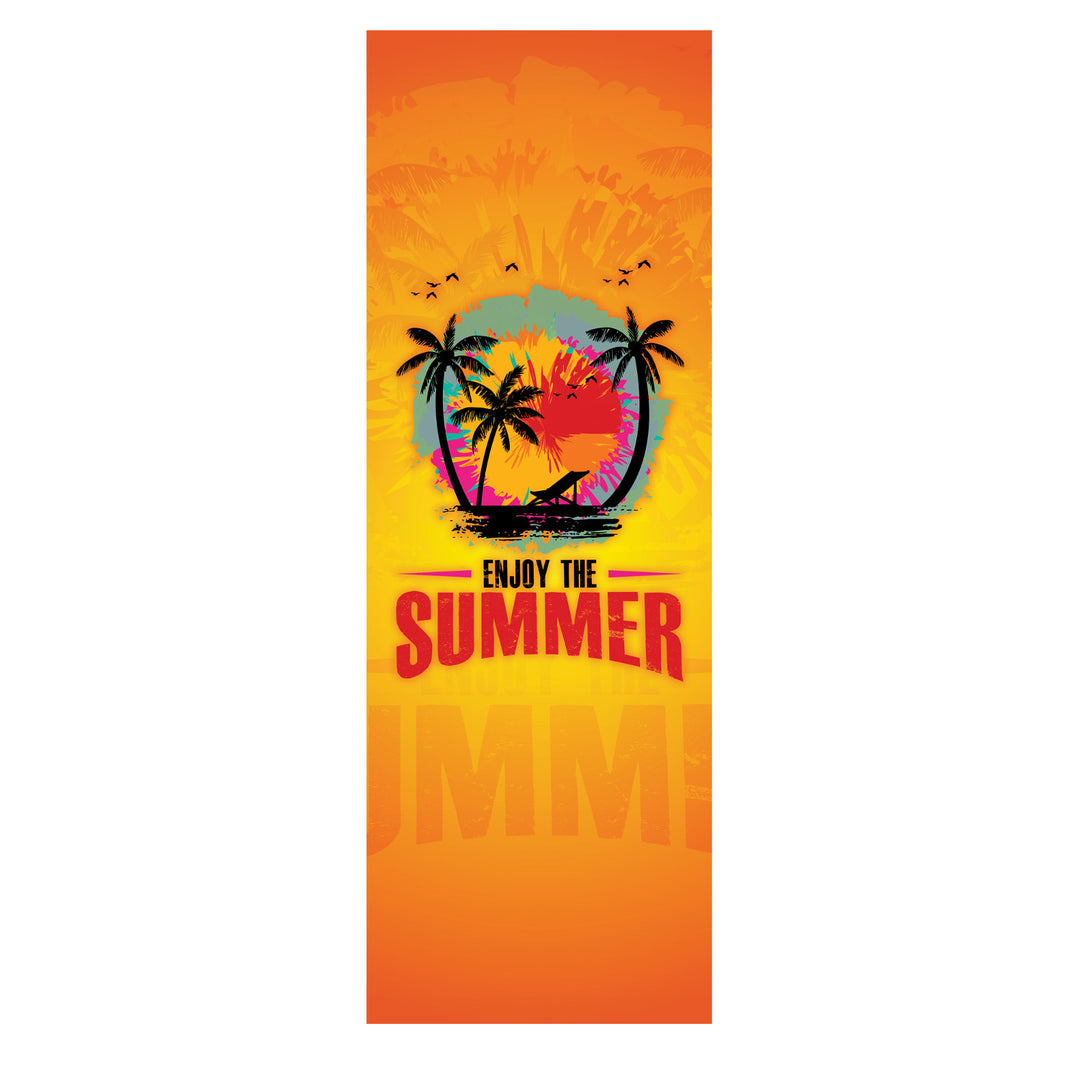 Klassisk solstol i bokträ GreenBlue GB183 med trycket ”Enjoy The Summer”, 2 st