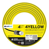 Cellfast 4YELLOW trädgårdsslang 1/2" 30 m + Cellfast slanghållare i grått + set med Cellfast Basic rak sprinkler 1/2"