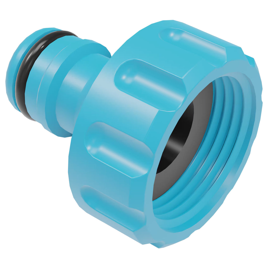 Trädgårdsslang Economic 1/2" 50 m + stativ, anslutning med invändig gänga 3/4", anslutning med utvändig gänga 1/2", snabbkoppling med genomgång och stopp 1/2" + 8-funktioners pistolspridare Cellfast Mix Ideal