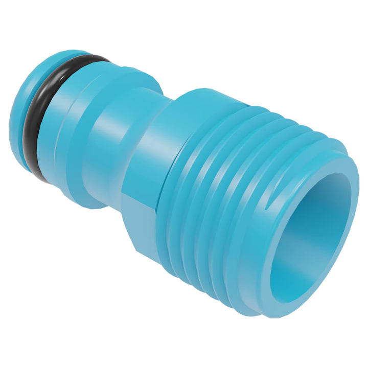 Trädgårdsslang Economic 1/2" 50 m + vagn, anslutning med invändig gänga 3/4", anslutning med utvändig gänga 1/2", snabbkoppling med genomgående och stoppfunktion 1/2" + 8-funktioners pistolspridare Cellfast Mix Ideal