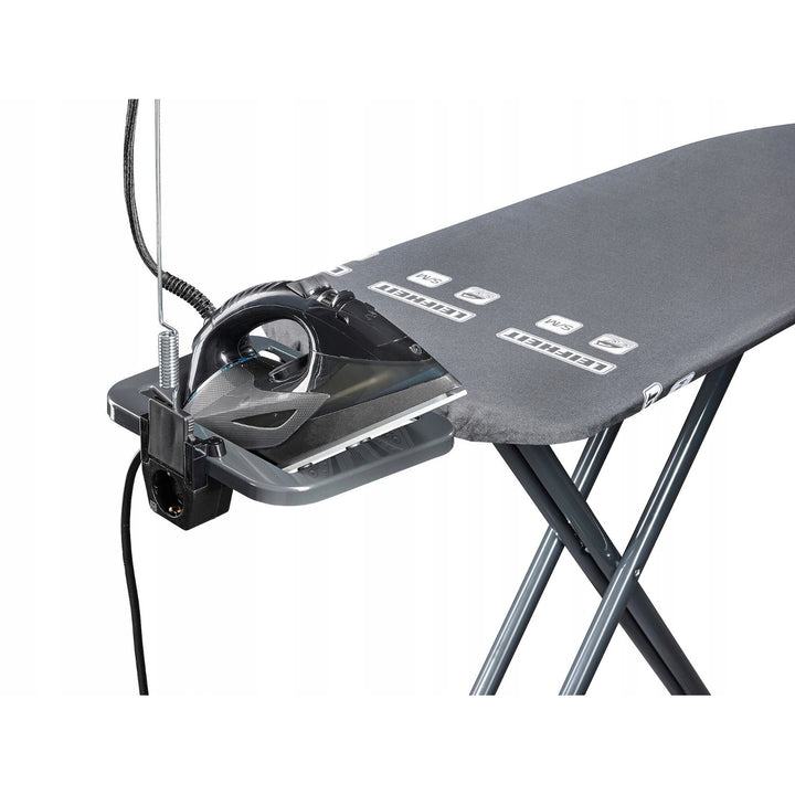 Leifheit Air Board M Black Plus strykbräda, reflekterar värme och ånga, höjdjusterbar, 72485