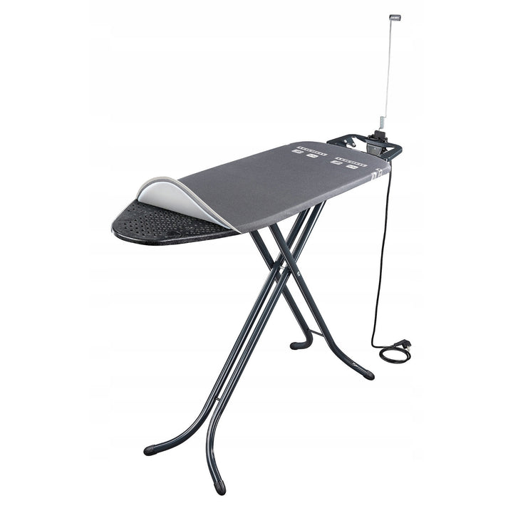 Leifheit Air Board M Black Plus strykbräda, reflekterar värme och ånga, höjdjusterbar, 72485