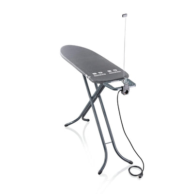Leifheit Air Board M Black Plus strykbräda, reflekterar värme och ånga, höjdjusterbar, 72485