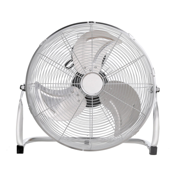 Golvfläkt från HanksAir, effekt 80 W, 3 hastighetslägen, tillverkad av förkromat stål, diameter 40 cm, slanglängd 1,5 m, W021