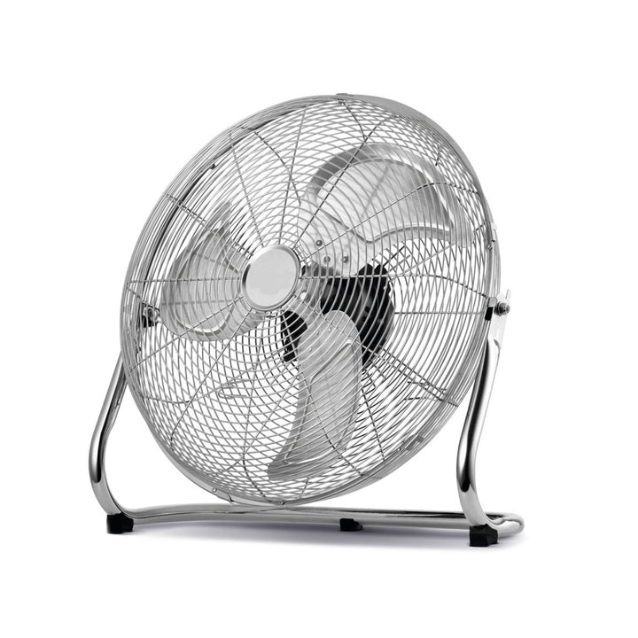 Golvfläkt från HanksAir, effekt 80 W, 3 hastighetslägen, tillverkad av förkromat stål, diameter 40 cm, slanglängd 1,5 m, W021