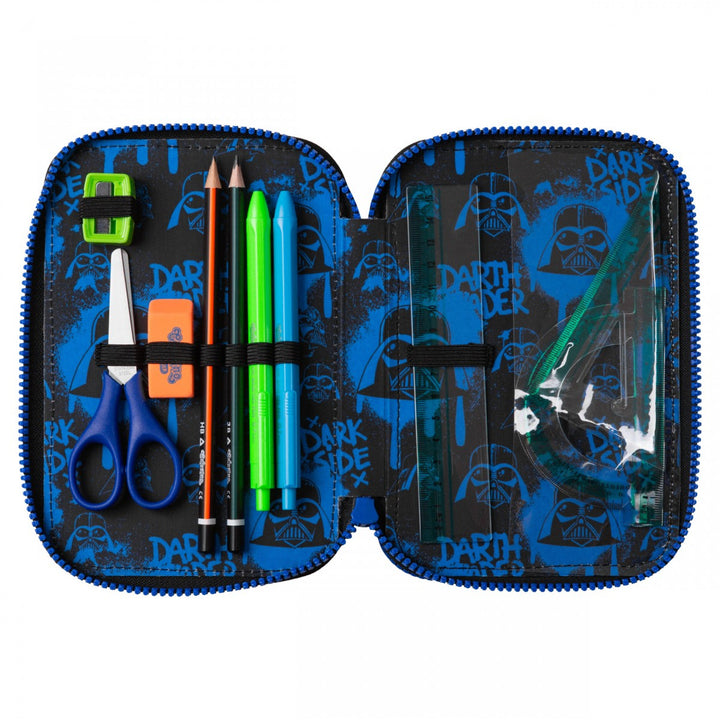 Star Wars Coolpack-skolset, ryggsäcken Jerry (15") med tre fack, formad rygg och justerbara axelremmar samt pennfodralet Jumper 3 med tillbehör