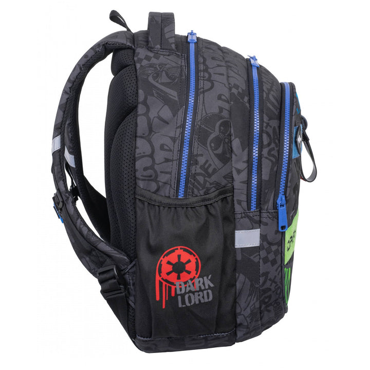 Star Wars Coolpack-skolset, ryggsäcken Jerry (15") med tre fack, formad rygg och justerbara axelremmar samt pennfodralet Jumper 3 med tillbehör
