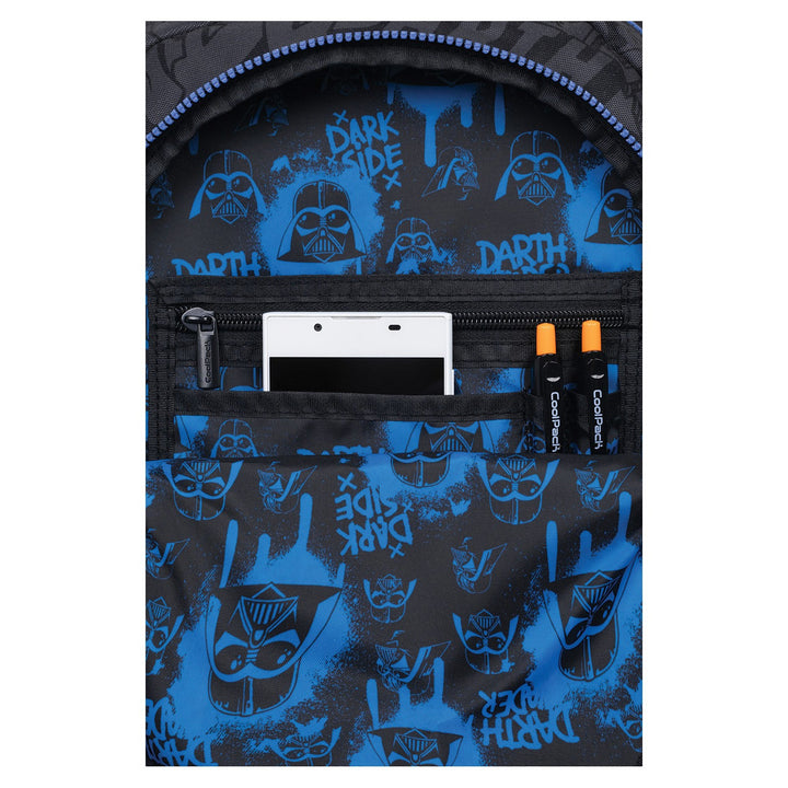 Star Wars Coolpack-skolset, ryggsäcken Jerry (15") med tre fack, formad rygg och justerbara axelremmar samt pennfodralet Jumper 3 med tillbehör