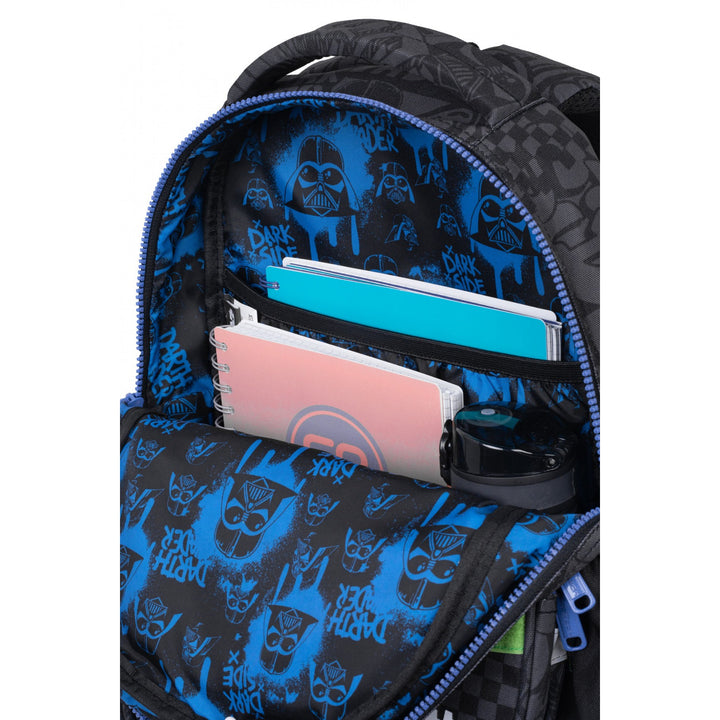Star Wars Coolpack-skolset, ryggsäcken Jerry (15") med tre fack, formad rygg och justerbara axelremmar samt pennfodralet Jumper 3 med tillbehör