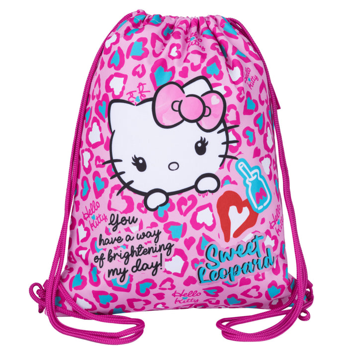 Hello Kitty Coolpack-skolset, ryggsäcken Jerry med 3 fack (15"), pennfodralet Jumper 3 med tillbehör samt en sportväska för skor
