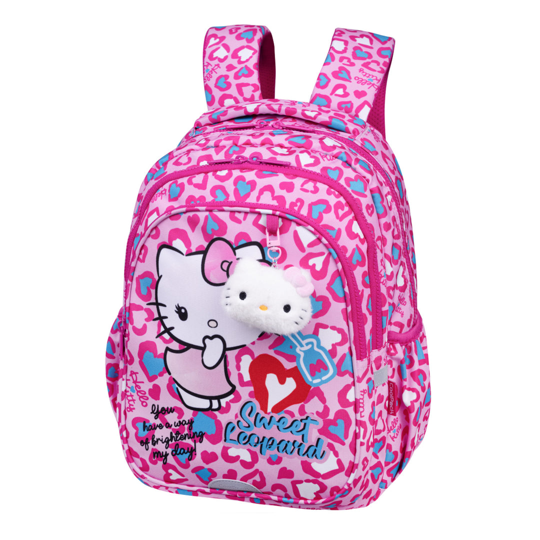 Hello Kitty Coolpack-skolset, ryggsäcken Jerry med 3 fack (15"), pennfodralet Jumper 3 med tillbehör samt en sportväska för skor