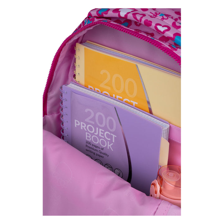 Hello Kitty Coolpack-skolset, ryggsäcken Jerry med 3 fack (15"), pennfodralet Jumper 3 med tillbehör samt en sportväska för skor