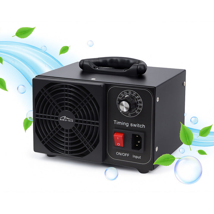 Professionell ozongenerator för desinfektion och luftrening, Mediatech, Ozonproduktion: 60 000 mg/h, TIMER, Effekt: 140 W, metallhölje