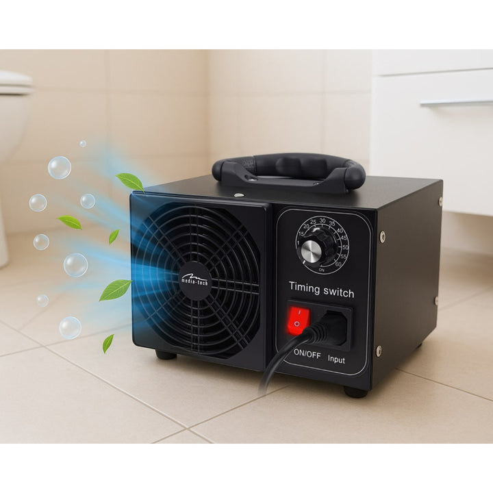 Professionell ozongenerator för desinfektion och luftrening, Mediatech, Ozonproduktion: 60 000 mg/h, TIMER, Effekt: 140 W, metallhölje