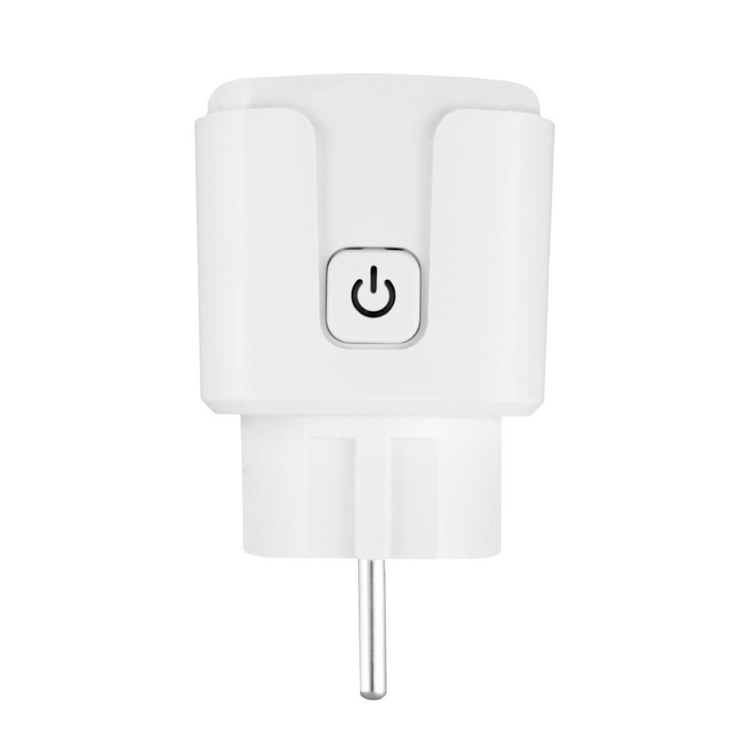GreenBlue WiFi-styrd eluttag, Android/iOS/Alexa/Google Home, timer, effektmätare, max 16 A/3 840 W, GB735 W, 2 st