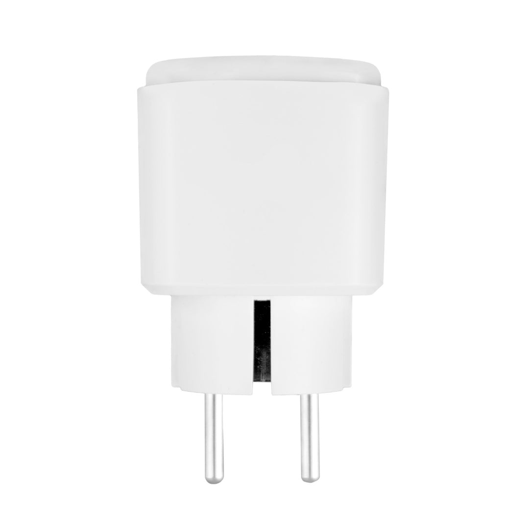 GreenBlue WiFi-styrd eluttag, Android/iOS/Alexa/Google Home, timer, effektmätare, max 16 A/3 840 W, GB735 W, 2 st