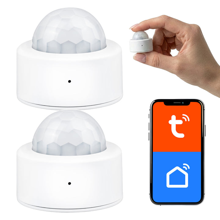 Trådlös rörelsesensor Zigbee Tuya GreenBlue, Android/iOS, CR2450 DC 3,0 V, detekteringsvinkel 120° / upp till 8 m, GB740, 2 stycken