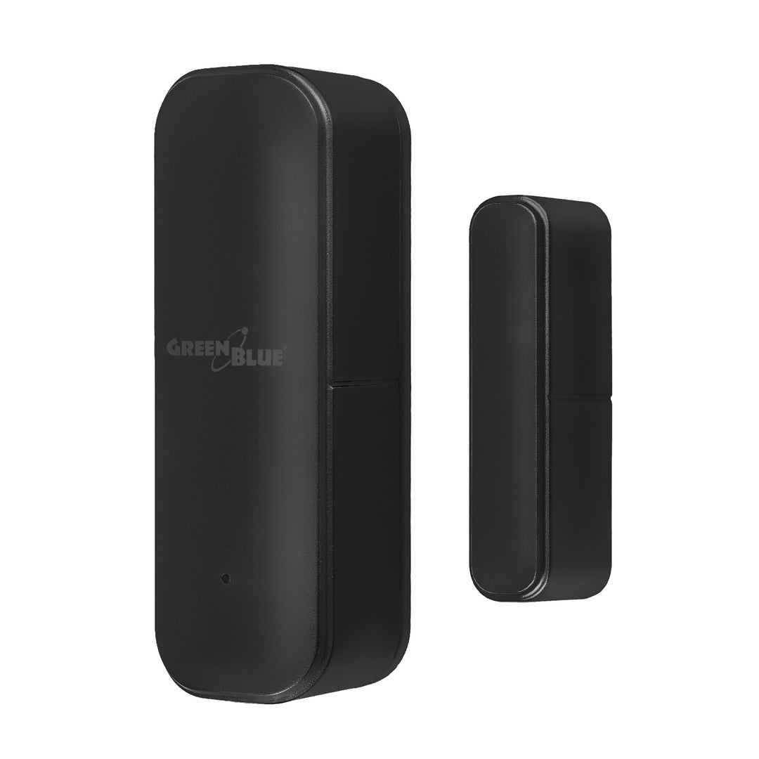 Trådlös kontaktor/öppningssensor via WiFi från GreenBlue, Android/iOS, för dörrar/fönster, 3,0 V DC, LR03x2, GB479 B, 2 set