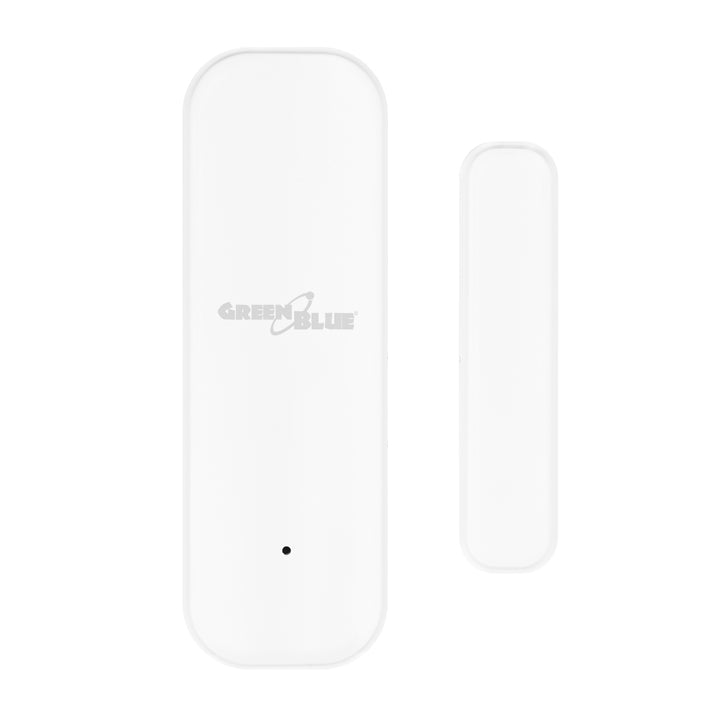 Trådlös kontaktor/öppningssensor med WiFi från GreenBlue, Android/iOS, för dörrar/fönster, 3,0 V DC, LR03x2, GB479 W, 2 set