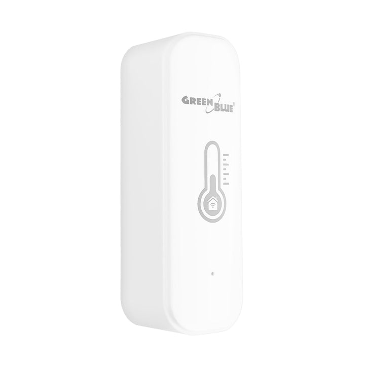 GreenBlue WiFi-sensor för temperatur och luftfuktighet, Android/iOS/Alexa/Google Home, 3,0 V DC, LR03x2, GB737, 2 stycken