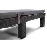Kudde till solstol Daytona, grå, tyg S-550 Melange, storlek 192x64 cm, fästs med gummiband, vattentät, Melange S-23, 3 stycken