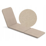 Justerbar trädgårdssolstol Jaipur Sun Lounger i grafit + kudde till Jaipur-solstolen, färg: beige, tyg S-550 Melange, storlek 190x60 cm