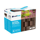 Cellfast trädgårdsstaket, träimitation, frostbeständigt, längd 7,2 m, färg brun, 34-031