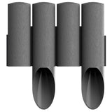 Cellfast trädgårdsstaket, träimitation, frostbeständigt, längd 20,7 m, färg grafit, 34-044