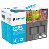 Cellfast trädgårdsstaket, trästruktur, frostbeständigt, längd 14,4 m, färg grafit, 34-054