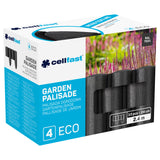 Cellfast trädgårdsstaket, trästruktur, frostbeständigt, längd 14,4 m, färg antracit, 34-032