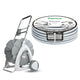 Trädgårdsslangvagn + trädgårdsslang Vartco Silver 1/2" 20 m Agaplast