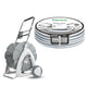 Trädgårdsslangvagn + trädgårdsslang Vartco Silver 1/2" 30 m Agaplast