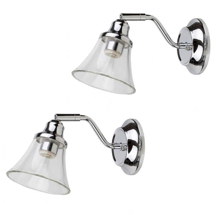 Badrumsvägglampa RABALUX ANTOINE 3207 E14 IP44, 2 st