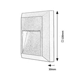 Rabalux-lampa, väggmonterad, utomhus, LED 4 W, antracit, Trento, 4 stycken