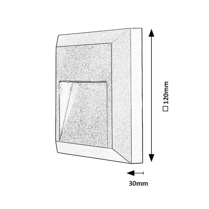 Rabalux-lampa, väggmonterad, utomhus, LED 4 W, antracit, Trento, 4 stycken