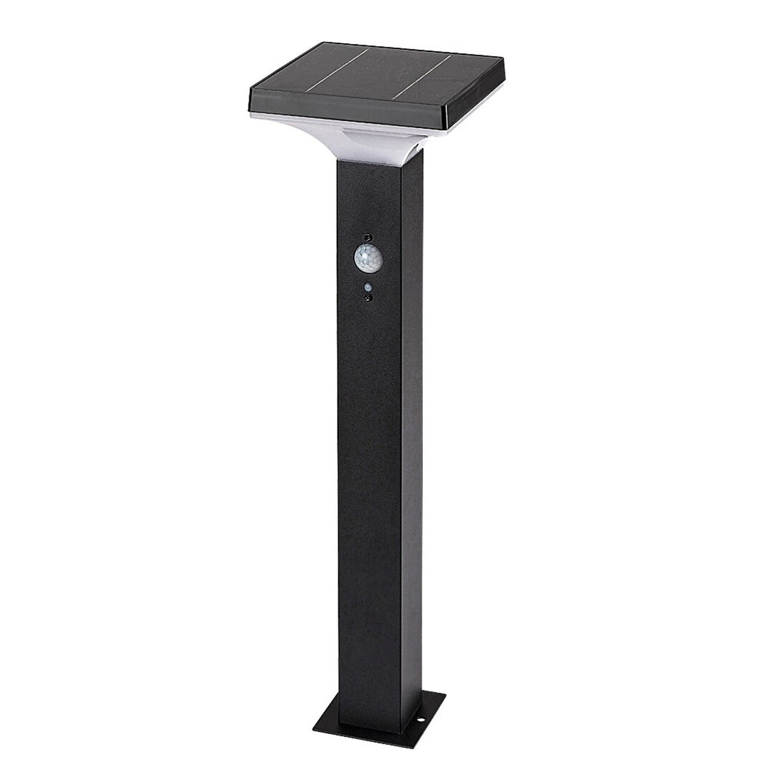 Rabalux-lampa, utomhus, solcellsdriven, golvlampa, LED 4 W, IP44, svart, Geleen, 4 stycken