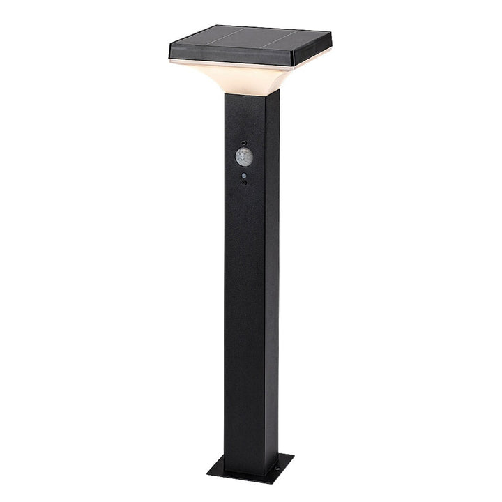 Rabalux-lampa, utomhus, solcellsdriven, golvlampa, LED 4 W, IP44, svart, Geleen, 4 stycken