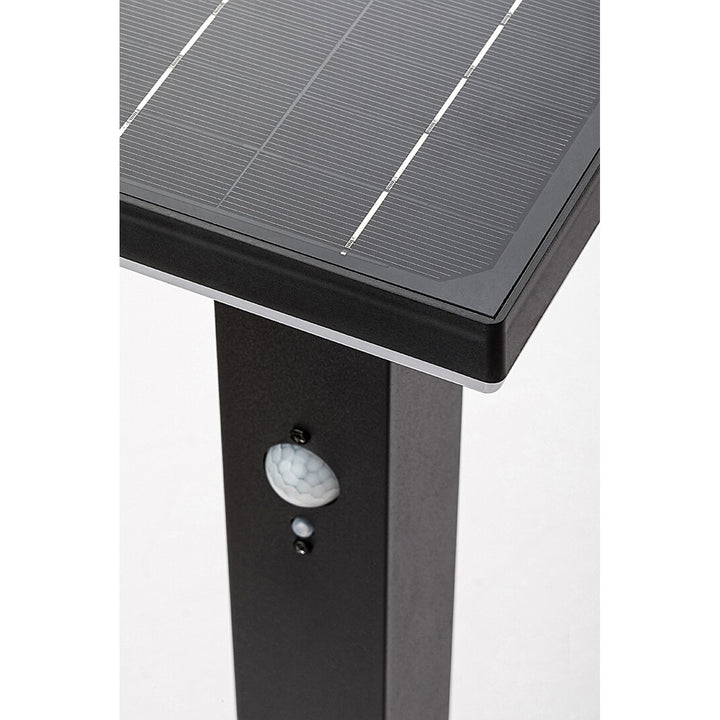 Rabalux-lampa, utomhus, solcellsdriven, golvlampa, LED 4 W, IP44, svart, Geleen, 4 stycken