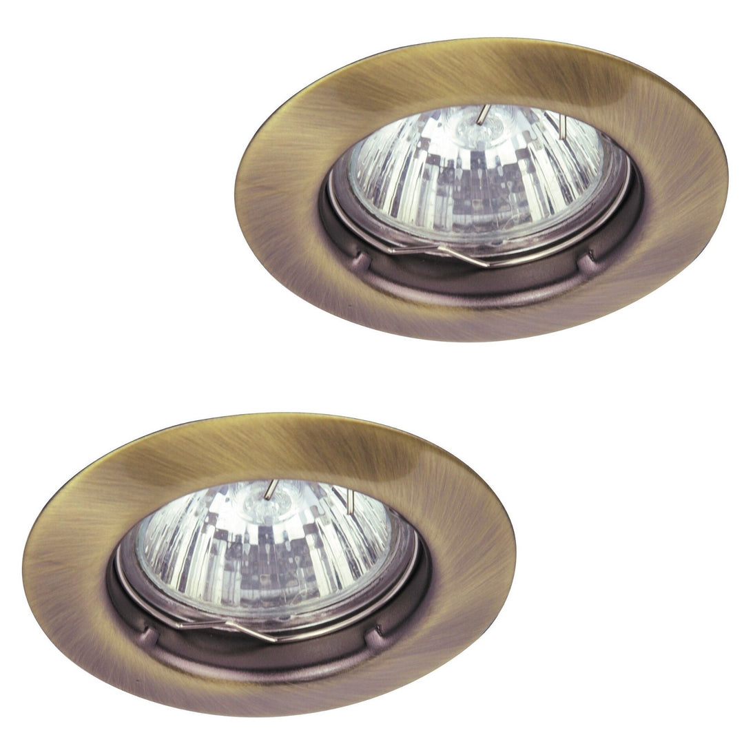 Rabalux infälld armatur, IP20, brun, GU5.3, 12 V, Spot Relight, 2 st
