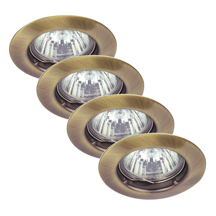 Rabalux infälld armatur, IP20, brun, GU5.3, 12 V, Spot Relight, 4 st