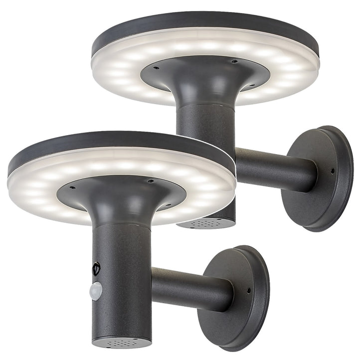 Rabalux-lampa, väggmonterad, utomhus, IP44, 10 W, Alaska, 2 st